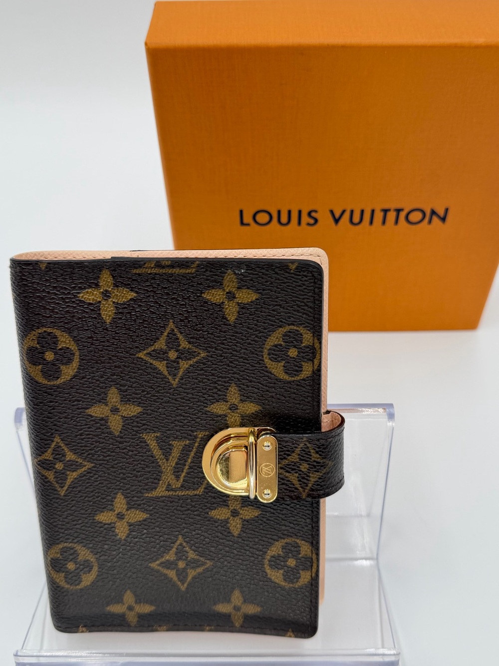 Louis Vuitton Monogram Koala Lock Agenda PM w/Box and Entrupy COA